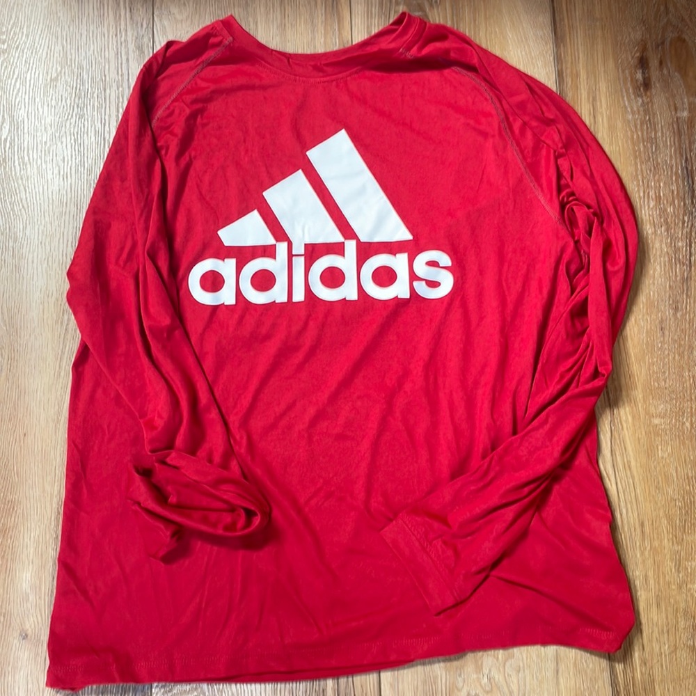 Adidas red long sleeve men’s